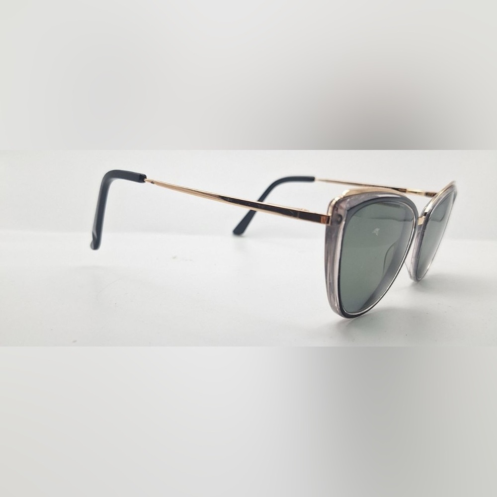 St. Moritz Ciara Black Gold Oval Sunglasses Frames Only
